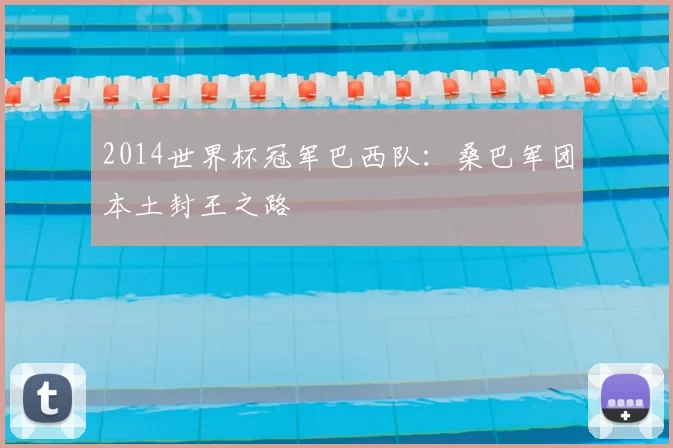 2014世界杯冠军巴西队：桑巴军团本土封王之路