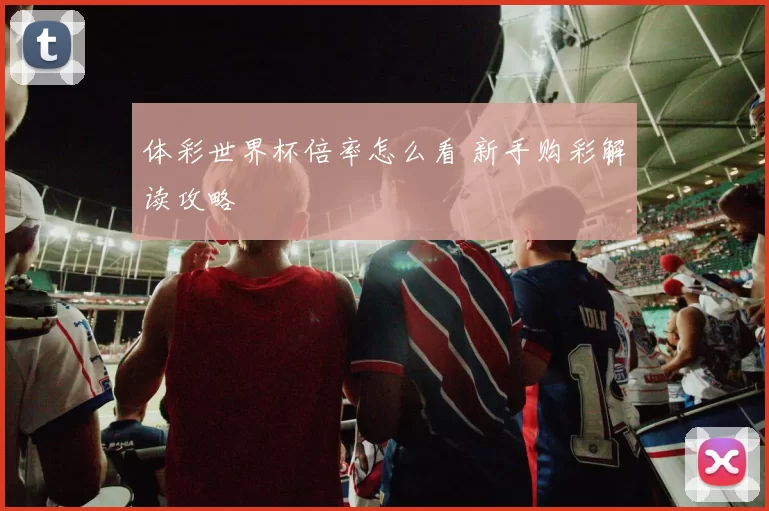 体彩世界杯倍率怎么看 新手购彩解读攻略